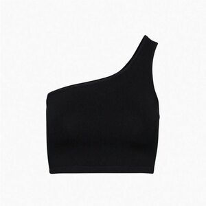 Sculpt knit one shoulder cropped tank